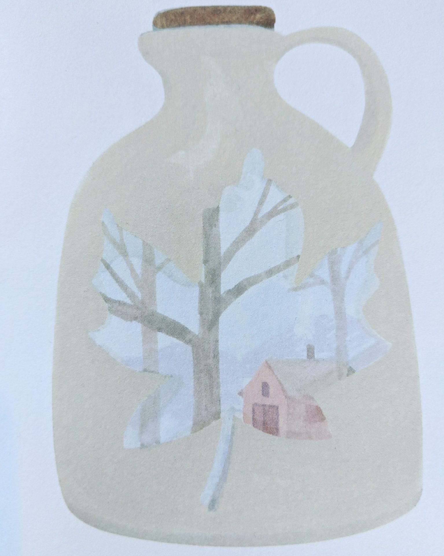 maple syrup jug drawing