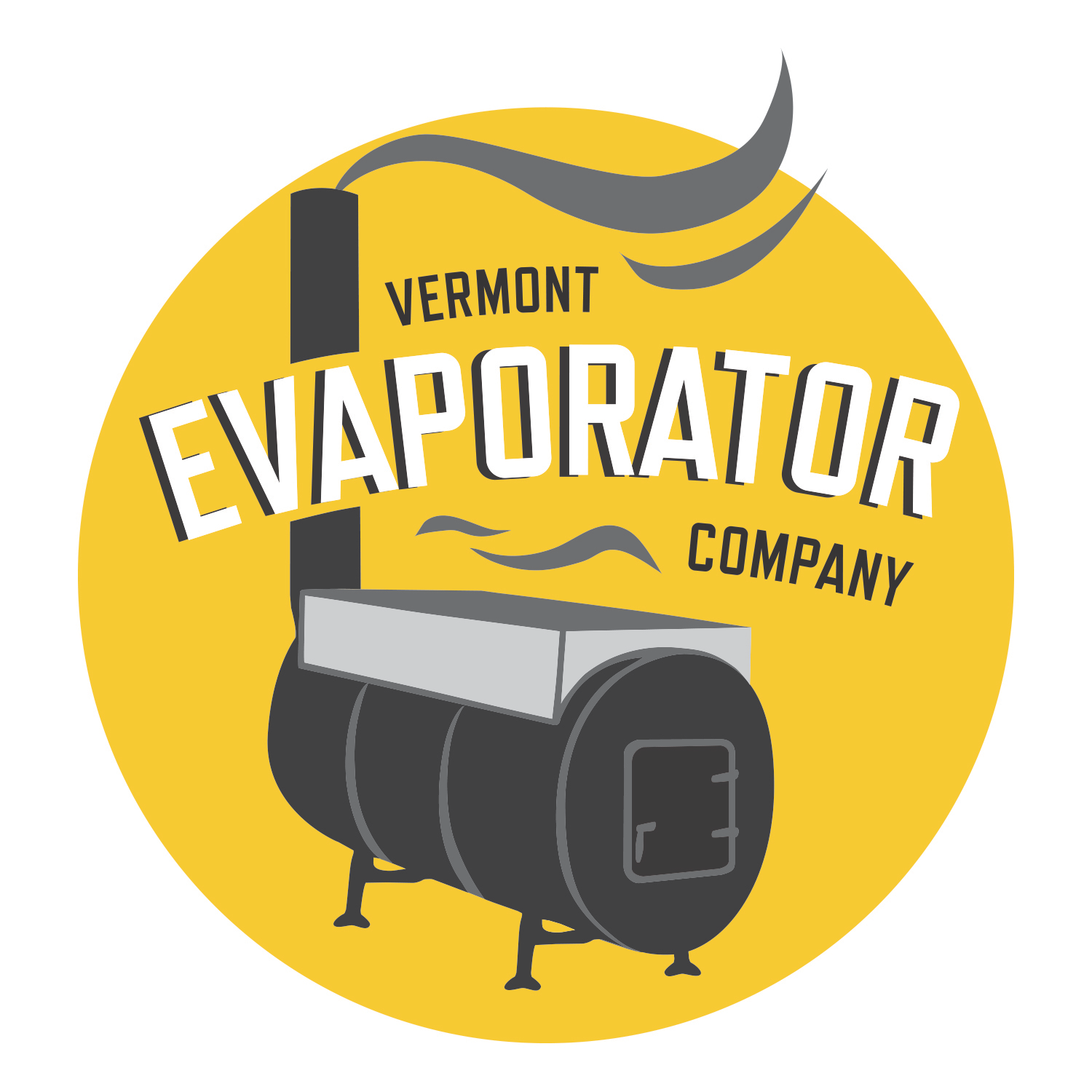 A yellow black and grey logo.