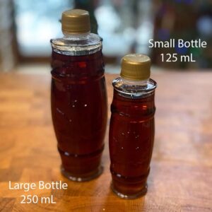 Large-and-small-maple-syrup-bottle