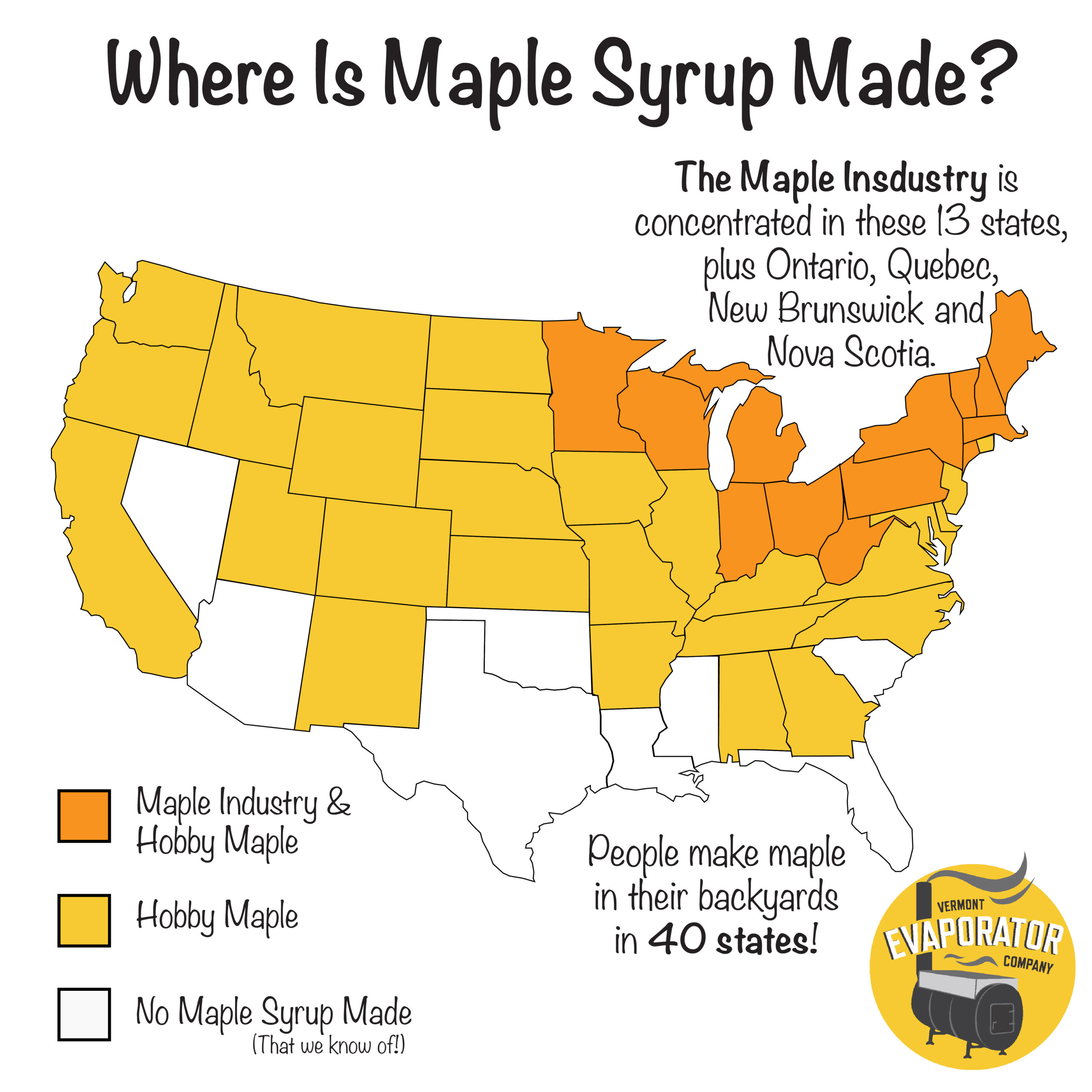 Where is maple syurp made: as a hobby vs professionally
