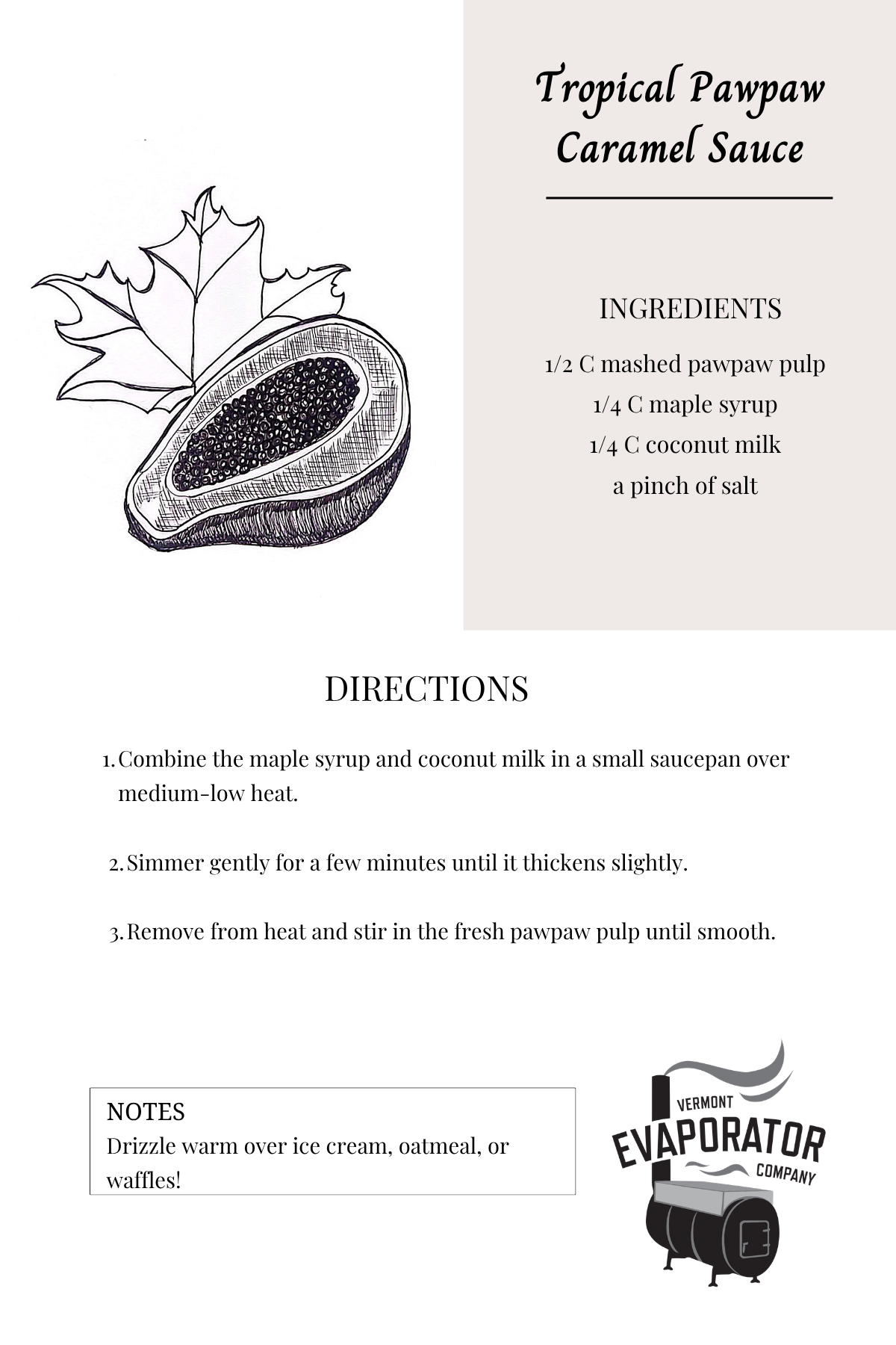 recipe card